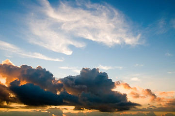 Image showing Sunset sky