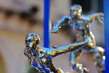 Image showing Runner statues