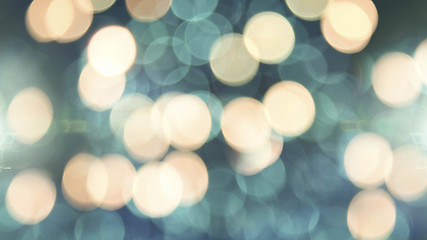 Image showing Multicolored defocused bokeh lights background - horizontal wallpaper, poster