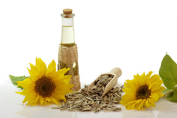 Image showing Sunflower Oil in a Bottle