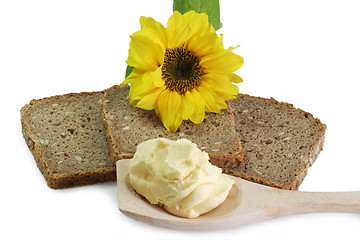 Image showing Bread Slices with Sunflower Oleo