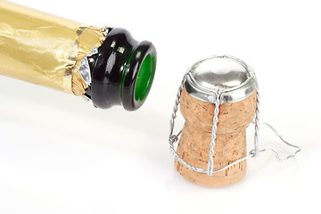 Image showing Open Champagne Bottle