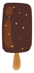 Image showing Stick ice-cream vector or color illustration