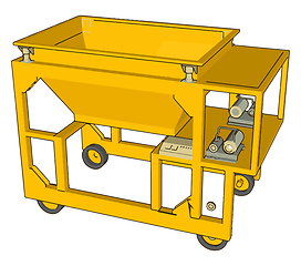 Image showing Bag filling machine vector illustration on white background