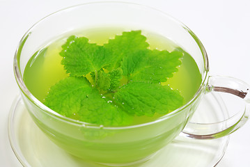 Image showing Herbal green tea