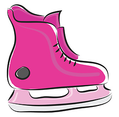 Image showing Skates ice illustration vector on white background 