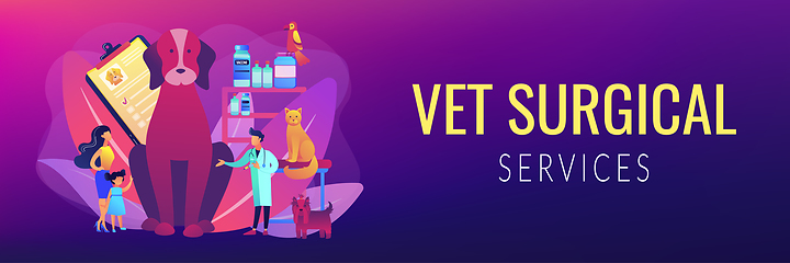 Image showing Vet clinic concept banner header