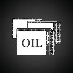 Image showing Oil tank storage icon