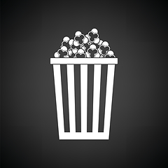 Image showing Cinema popcorn icon