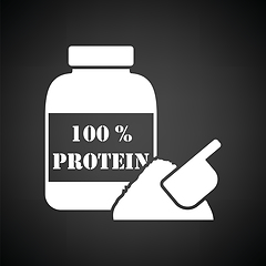 Image showing Protein conteiner icon