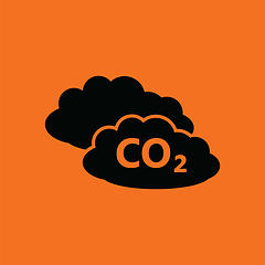 Image showing CO 2 cloud icon