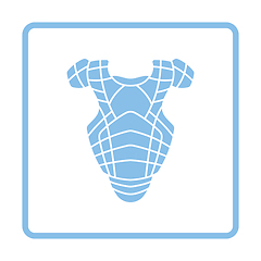 Image showing Baseball chest protector icon