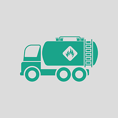 Image showing Oil truck icon