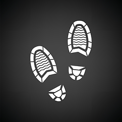 Image showing Man footprint icon