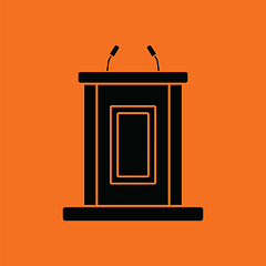 Image showing Witness stand icon