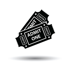 Image showing Cinema tickets icon