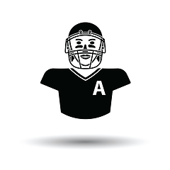 Image showing American football player icon