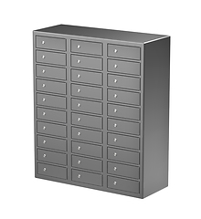 Image showing Bank safety deposit boxes