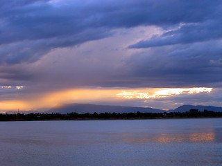 Image showing Blue sunset. Laos