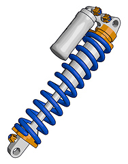 Image showing Working and uses of bike suspension vector or color illustration
