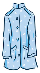 Image showing Floral coat vector or color illustration