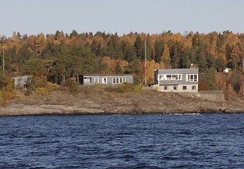 Image showing Cottage near the sea. 