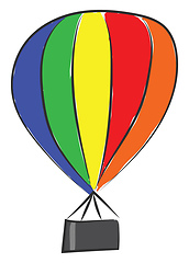 Image showing Colorful parachute vector or color illustration