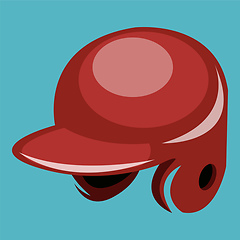 Image showing Sports helmet vector color illustration.