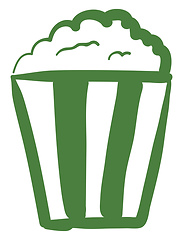 Image showing A popcorn icon vector or color illustration