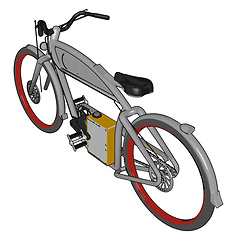 Image showing Cycling a complete health and fitness package vector or color il