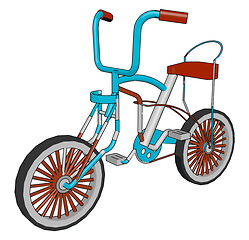 Image showing Bicycle; different elements and its use and working in cycle vec