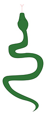 Image showing Snake illustration vector on white background 