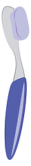 Image showing A small soft bristle tooth brush suitable for small children vec