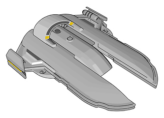 Image showing Spacecruiser fantasy vector illustration on white background