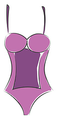 Image showing Stylish swimsuit vector or color illustration