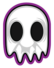 Image showing Gaming logo of a ghost illustration vector on white background 