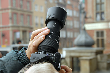 Image showing man doing photo