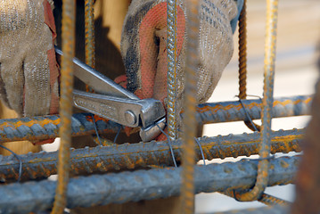 Image showing steel reinforcement rods