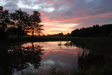 Image showing sunset sky