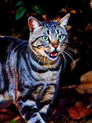 Image showing Feral Cat Expression