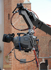 Image showing camera on a boom arm