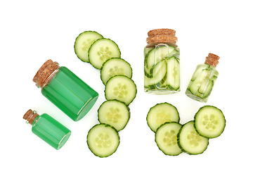 Image showing Cooling Cucumber Spa Beauty Treatment