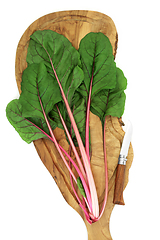 Image showing Swiss Chard Ruby Red Vegtable Preparation  