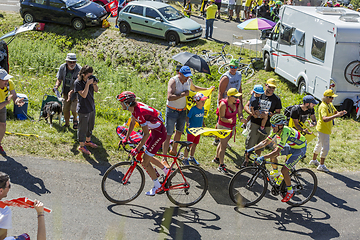 Image showing Battle in Jura Mountains - Tour de France 2016