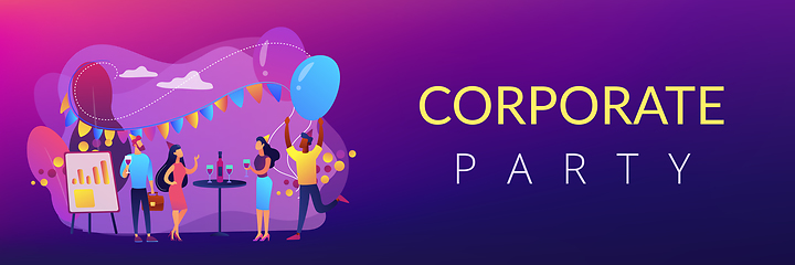 Image showing Corporate party concept banner header.