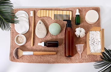 Image showing natural cosmetics and bodycare eco products