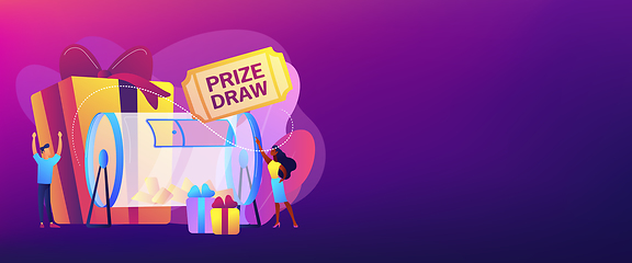 Image showing Prize draw concept banner header.