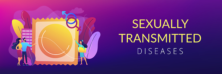 Image showing Sexually transmitted diseases concept banner header.