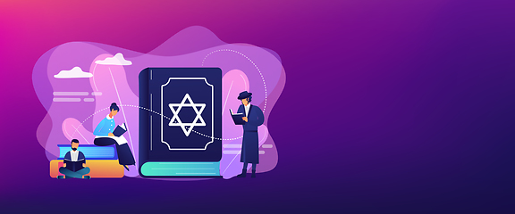 Image showing Judaism concept banner header.