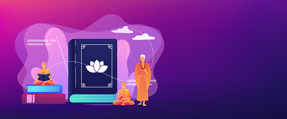 Image showing Buddhism concept banner header.